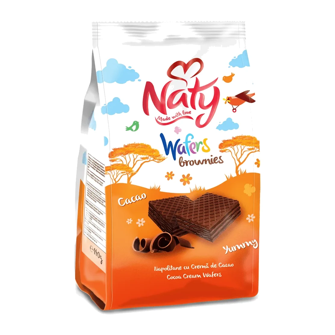 Naty Brownies – Ostyaszelet Kakaókrémmel 140 g