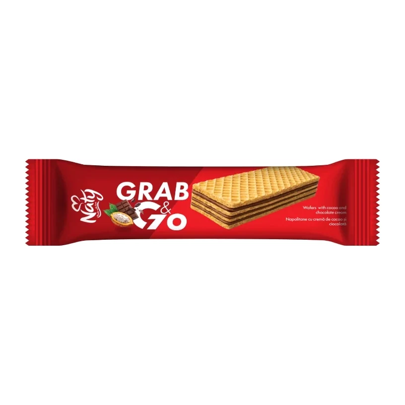 Naty Grab&Go – Napolitană cu Cremă de Cacao 28 g