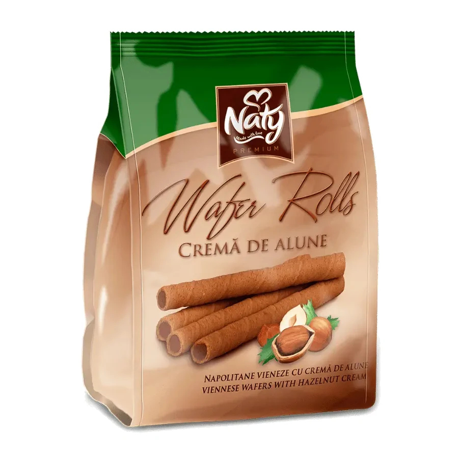 Naty Wafer Rolls – Bécsi ostyatekercs mogyorókrémmel 200 g