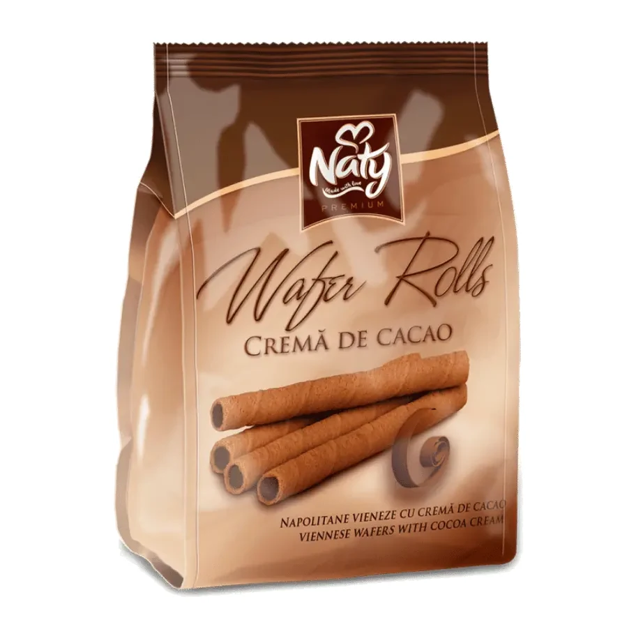 Naty Wafer Rolls – Bécsi ostyák kakaókrémmel 200 g