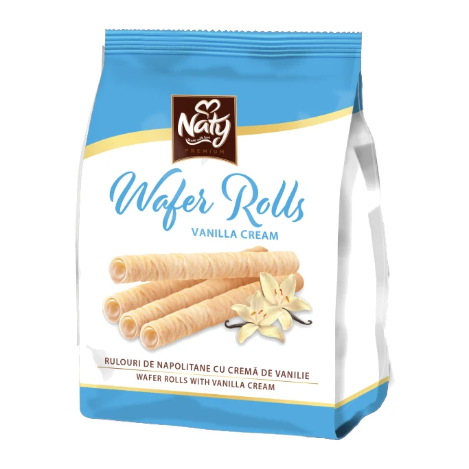 Naty Wafer Rolls – Ostyatekercsek vaníliakrémmel 100 g