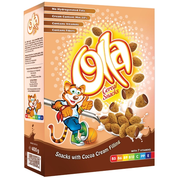 Olla Cereals – Cocoa Cream Filled Balls 400 g