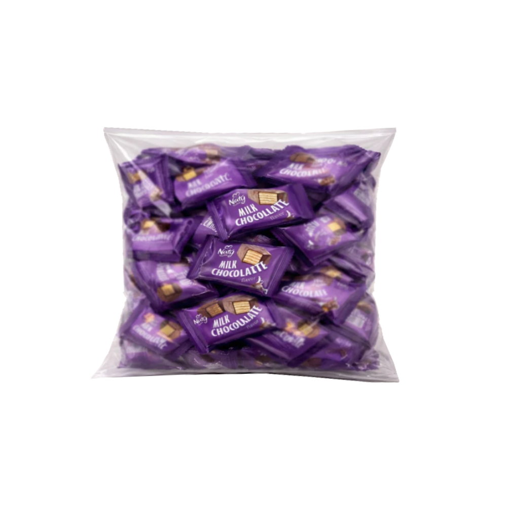 Naty Sweet Moments – Napolitane cu Cremă de Lapte și Glazură de Ciocolată cu Lapte 1 kg