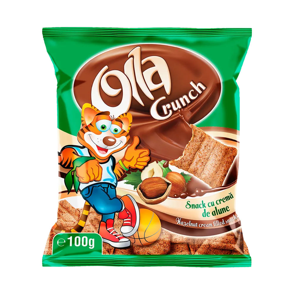 Olla Crunch – Snacks mit Haselnusscreme 100 g