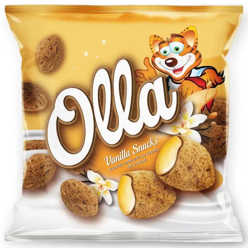 Olla Snacks – Nut-Shaped Puffs Filled with Vanilla Cream 200 g
