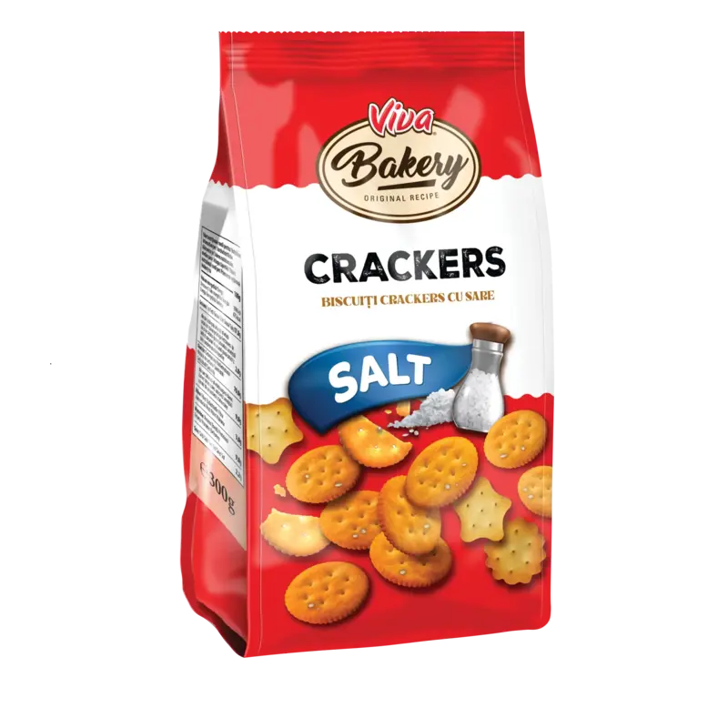 Viva Bakery Biscuiți Crackers cu Sare 300 g
