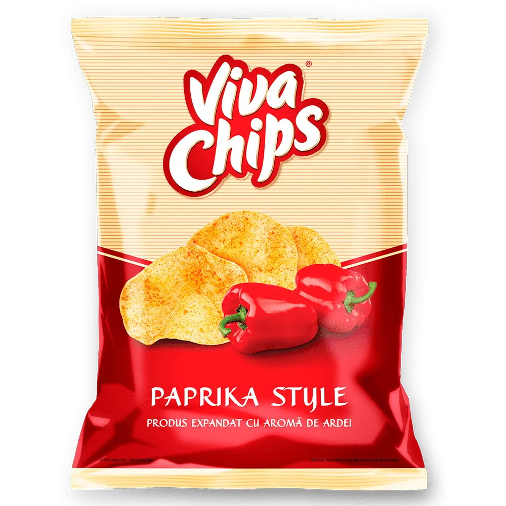 Viva Chips cu Aromă de Ardei 100 g