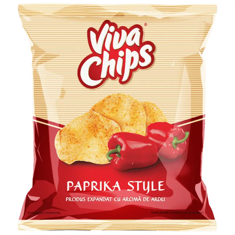Viva Chips cu Aromă de Ardei 50 g