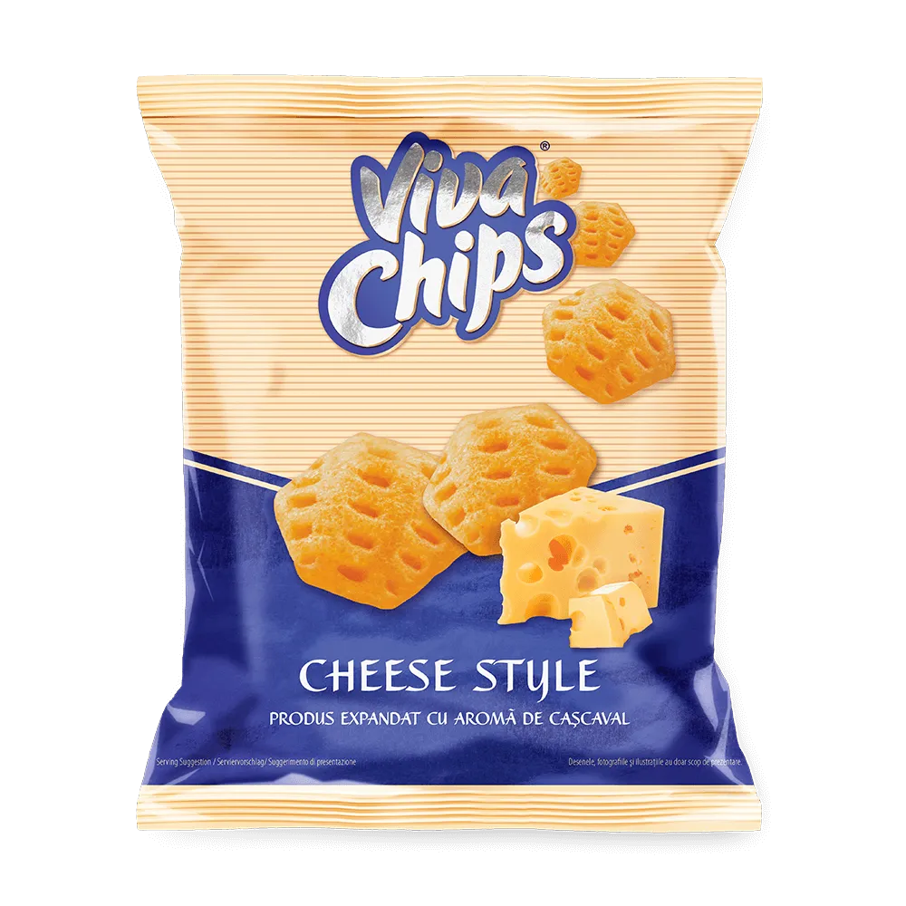 Viva Chips cu Aromă de Cașcaval 50 g