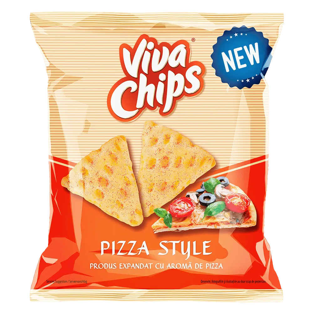 Viva Chips cu Aromă de Pizza 50 g