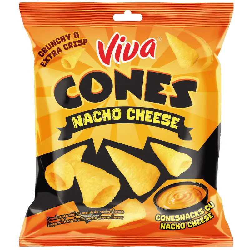 Viva Cones – Conuri cu Nacho Cheese 80 g