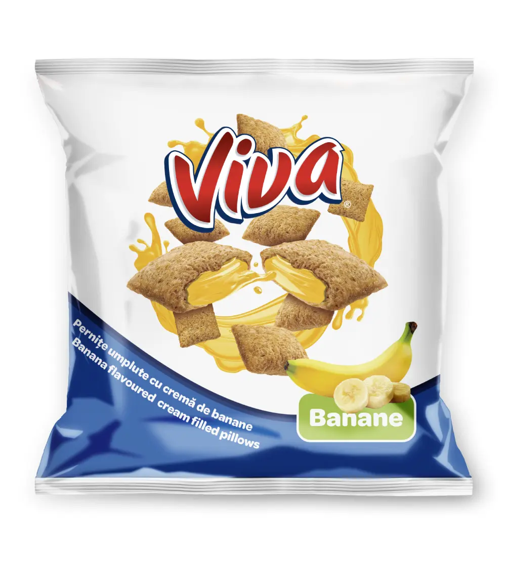 Viva Pernițe Umplute cu Cremă de Banane 100 g
