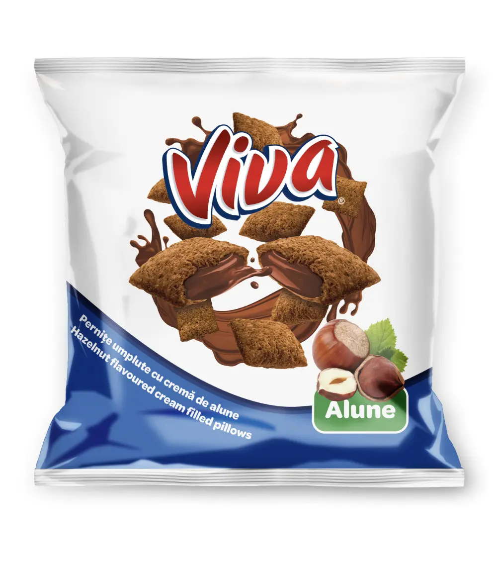 Viva Pernițe Umplute cu Cremă de Alune 100 g
