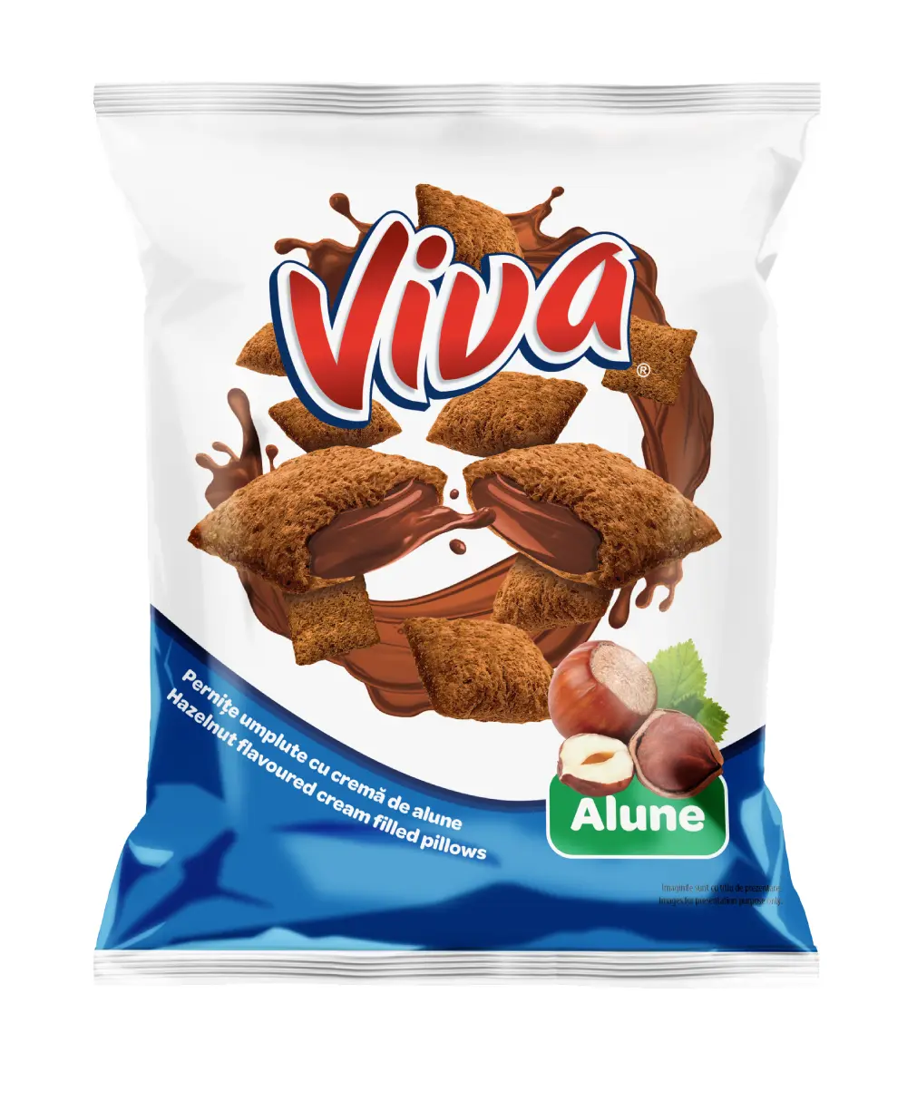 Viva Pernițe Umplute cu Cremă de Alune 200 g