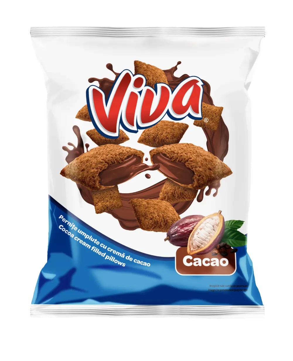Viva Pernițe Umplute cu Cremă de Cacao 200 g