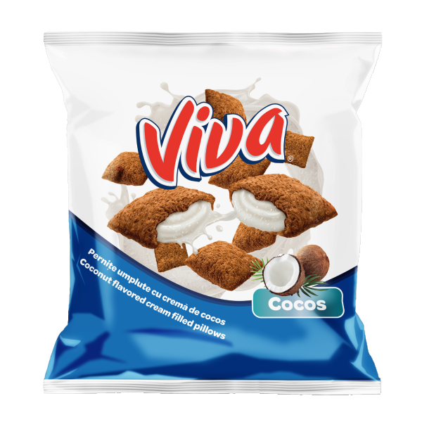 Viva Pernițe Umplute cu Cremă de Cocos 100 g