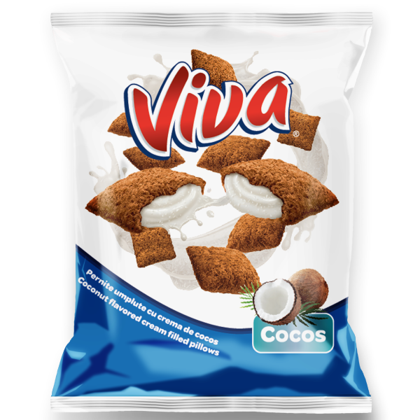Viva Pernițe Umplute cu Cremă de Cocos 200 g