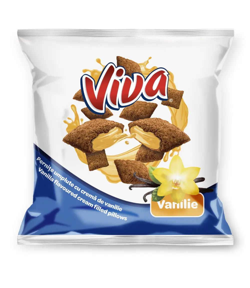 Viva Pernițe Umplute cu Cremă de Vanilie 100 g
