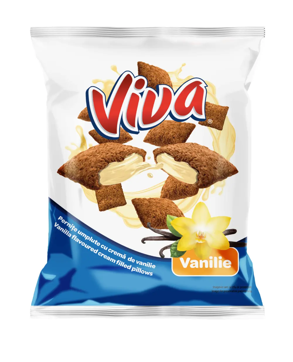 Viva Pernițe Umplute cu Cremă de Vanilie 200 g
