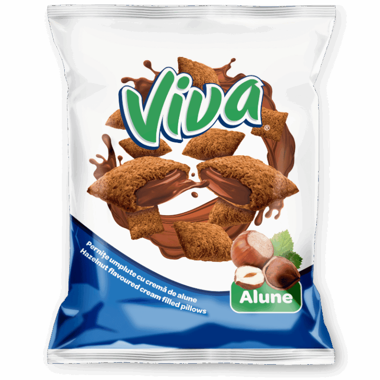 VIVA Pernițe umplute cu cremă de alune 200g – 14 BUC/BAX