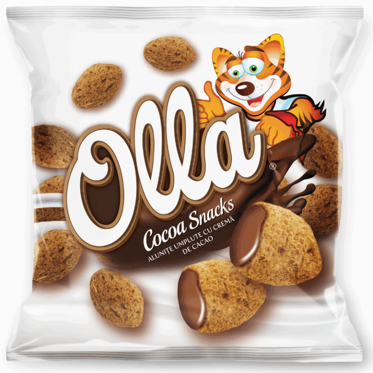 OLLA Snacks – Alunițe umplute cu cremă de cacao 200g – 14 BUC/BAX