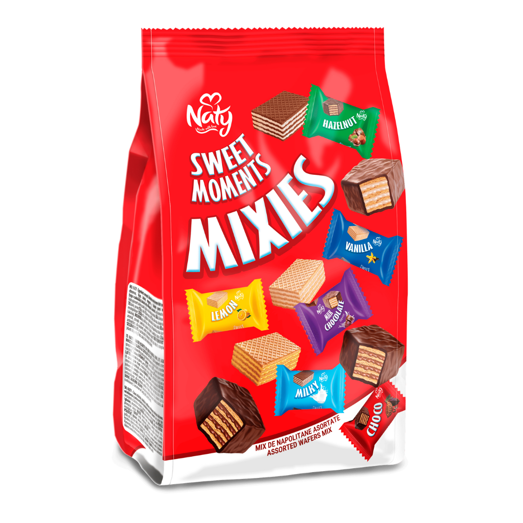 NATY SWEET MOMENTS MIXIES Válogatott ostyakeverék 300g – 4 DB/CSOMAG